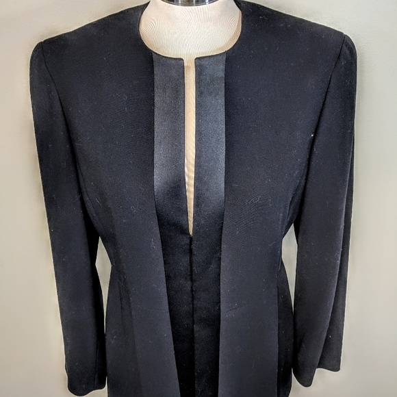 Giorgio Armani Jackets & Blazers - Giorgio Armani Satin Trim Blazer